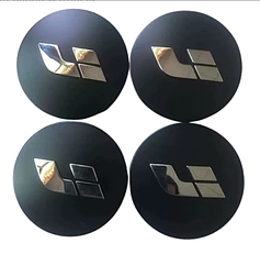 Комплект заглушек ступицы на диск Lixiang, цвет черно-матовый