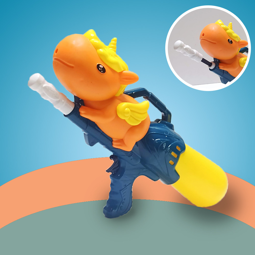 Водный пистолет с единорогом сине-желтый