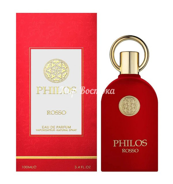 Парфюмерная вода Philos Rosso Alhambra Maison (100 мл, ОАЭ), фото 1