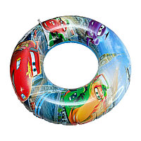 Детский надувной круг для плавания детский Тачки (55 см)