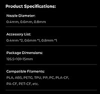 Creality Quick-Swap Nozzle Kit, фото 3