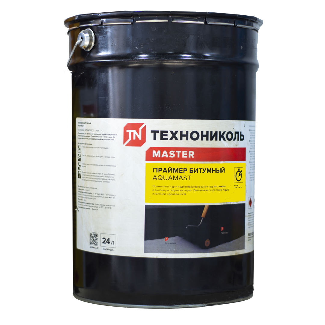 Праймер битумный ТЕХНОНИКОЛЬ AQUAMAST 24 л купить в Алматы