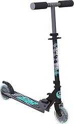 Складной Самокат Neon Apex Led серый с подсветкой колёс