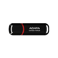 USB-накопитель, ADATA, UV150, AUV150-64G-RBK, 64GB, USB 3.2, Черный