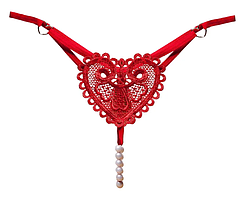 Стринги с жемчужной нитью