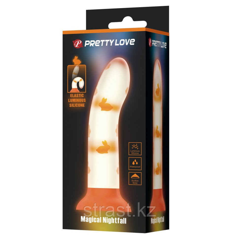 Фаллоимитатор гелевый Elastic Luminous Silicone, фото 1