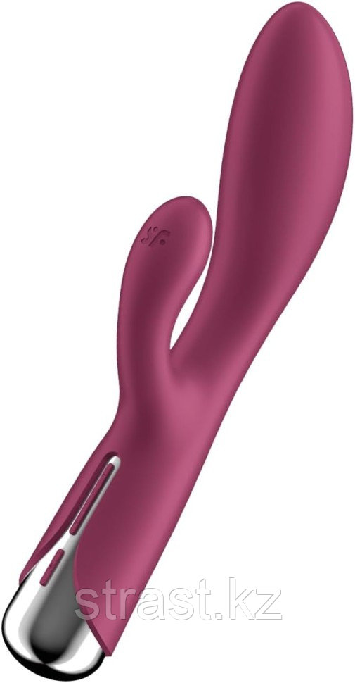 ВИБРАТОР-КРОЛИК С ФУНКЦИЕЙ ВРАЩЕНИЯ SATISFYER SPINNING RABBIT 1 КРАСНЫЙ
