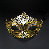 Маска карнавальная золото/серебро, фото 2