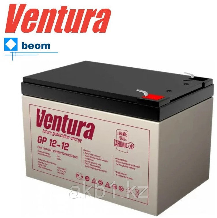 Аккумуляторная батарея VENTURA GP 12-12 (12V 12Ah) 151мм 98мм 100мм