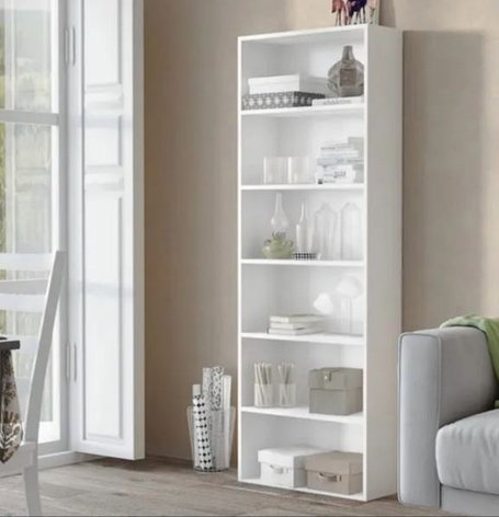 Стеллаж POLINI Home Smart белый 60x24х181 см, фото 1