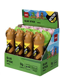 Клей-карандаш DELI "Animal Shape" 9 грамм, корпус ассорти