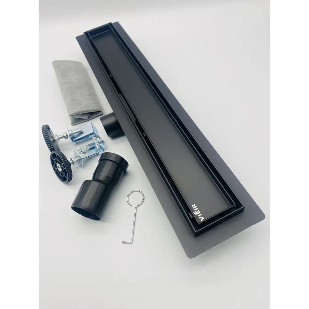 Трап для душа Vieir DL40A-C 40x7 см Ø40 мм универсальный затвор горизонтальный выпуск