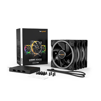 Вентилятор для компьютерного корпуса Bequiet! Light Wings 120mm PWM ARGB Triple Pack, фото 4