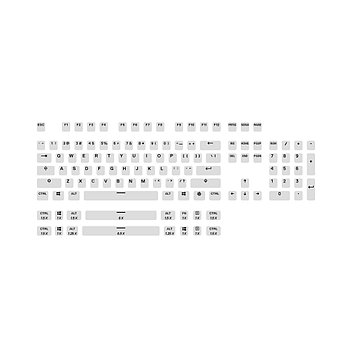 Набор кнопок на клавиатуру Steelseries PrismCAPS White- US (White), фото 1