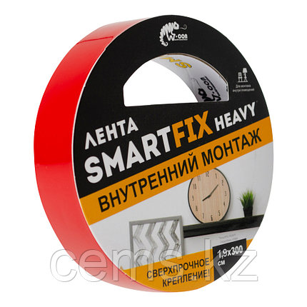 Сверхсильная монтажная лента W-con SmartFix HEAVY, 1,9*300см, прозрачная, фото 1