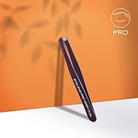 Пинцет для бровей EXPERT 11 TYPE 3 широкие скошенные кромки фиолетовый STALEKS