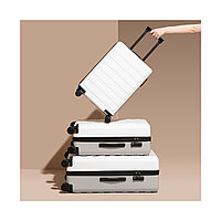 Чемодан NINETYGO Rhine Luggage 20" Moonlight white+Mocha brown