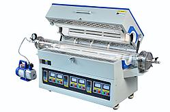 Муфельная Трубчатая печь с тремя зонами нагрева 1200С