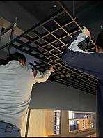 Монтаж подвесного потолка Грильято