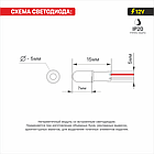 Светодиод 5mm 12V СИНИЙ IP20 (кратно 100), фото 4