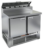 Стол для пиццы охл.(+2+10) PZЕ2-11/GN (1/6H) (2двери, 1000*700*850мм) глубина раб.пов.486мм, ниж.рас