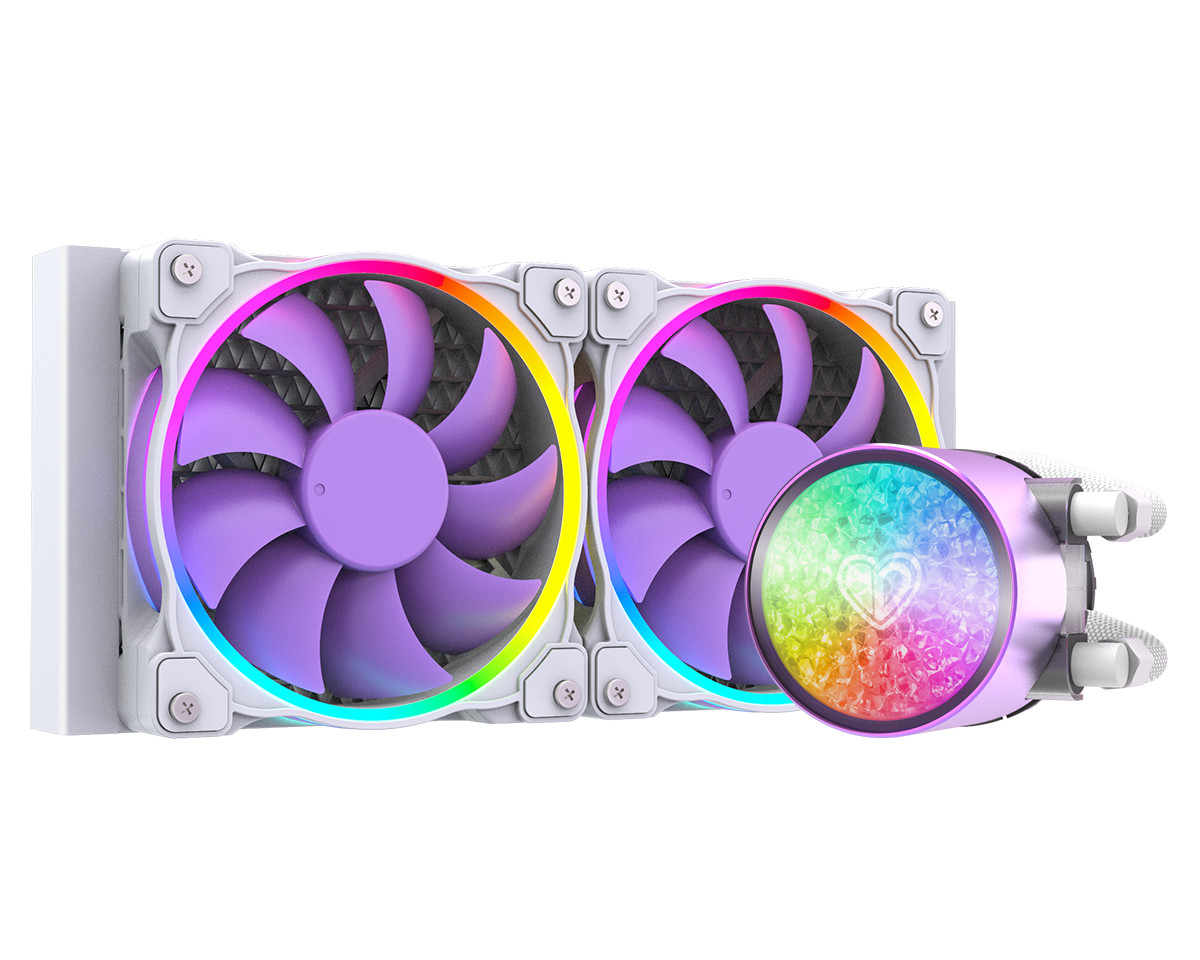 Водяное охлаждение для процессора ID-COOLING PINKFLOW 240 DIAMOND PURPLE