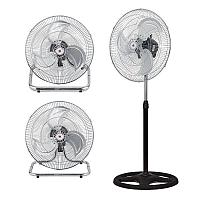 Вентилятор 3 в 1 FS-4531 silver (напольный, настольный, настенный)
