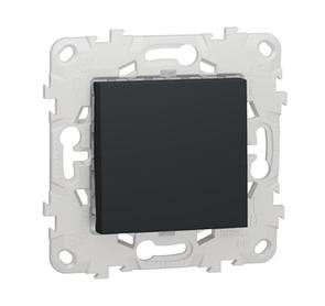 NEW UNICA Выключатель 1-клавишный, сх. 1, 10 AX, 250 В, АНТРАЦИТ