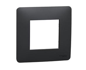 UNICA STUDIO Рамка 1-постовая, АНТРАЦИТ