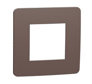 UNICA STUDIO Рамка 1-постовая, ШОКОЛАД/антрацит