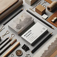 Визитки на дизайнерской бумаге (лен)