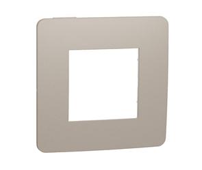 UNICA STUDIO Рамка 1-постовая, ПЕСОЧНЫЙ/белый