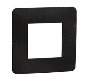 UNICA STUDIO Рамка 1-постовая, НИКЕЛЬ/антрацит