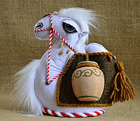 Сувенир "Верблюд средний с кувшинами"