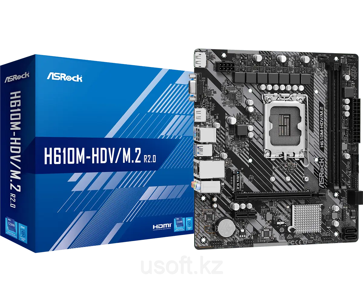 Материнская плата ASRock H610M-HDV/M.2 R2.0, фото 1