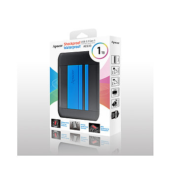 Внешний жёсткий диск Apacer 1TB 2.5" AC633 Синий, фото 4