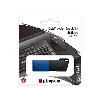 USB-накопитель Kingston DTXM/64GB 64GB Синий, фото 4