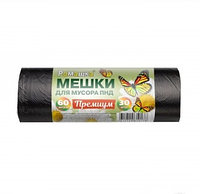 Мешки для мусора 60л.30шт. без завязок ПНД 7,3мкр Черный (Арт.НМ603030)