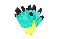 Перчатки строительные капроновые прорезиненные