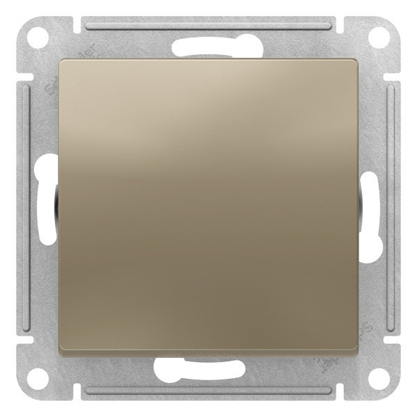 Выключатель 1-кл. СП AtlasDesign 10А IP20 (сх. 1) 10AX механизм шампань SE