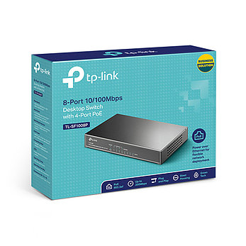 Коммутатор TP-Link TL-SF1008P, фото 4