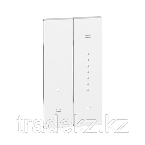 Button Light Controller 2 модуліне арналған Bticino KW19 Living Now алдыңғы панелі ақ түсті, фото 1