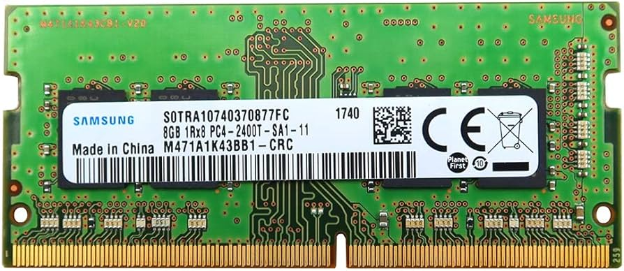 SO-DIMM DDR4 8Gb 2400Mhz Samsung M471A1K43BB1-CRC, фото 1