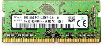 SO-DIMM DDR4 8Gb 2666Mhz Hynix HMA81GS6JJR8N-VK