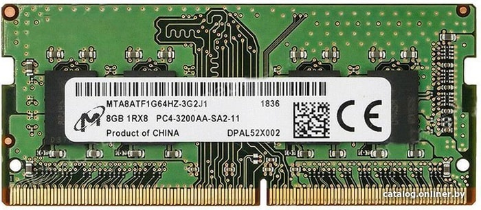 SO-DIMM DDR4 8Gb 3200Mhz Micron MTA8ATF1G64HZ-3G2J1
