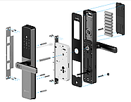 Интеллектуальный замок Ezviz DL05 со сканером отпечатка пальца, фото 2