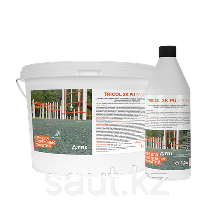 Клей для спортивных покрытий TRICOL 2K PU SPORT 7,2 кг, фото 1