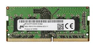 SO-DIMM DDR4 8Gb 3200Mhz Micron MTA4ATF1G64HZ-3G2E2