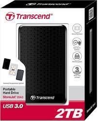 Внешний жесткий диск 2,5 2TB Transcend TS2TSJ25A3K