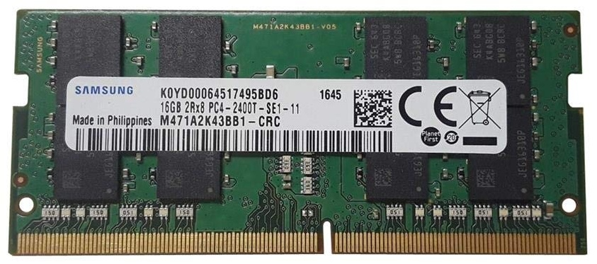SO-DIMM DDR4 16Gb 2400Mhz Samsung M471A2K43BB1-CRC